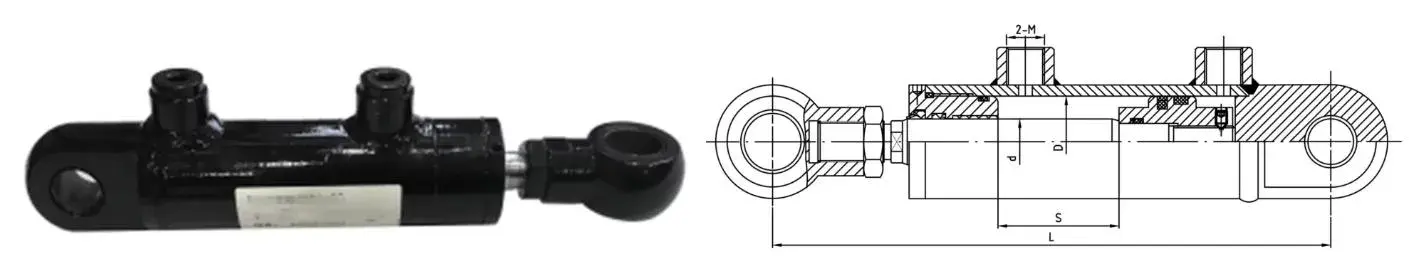 Sanitation Machinery Locking Hydraulic Cylinder